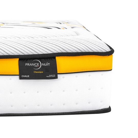 Matelas France Nuit 160x200 ressorts Ovalie H.26 cm pas cher