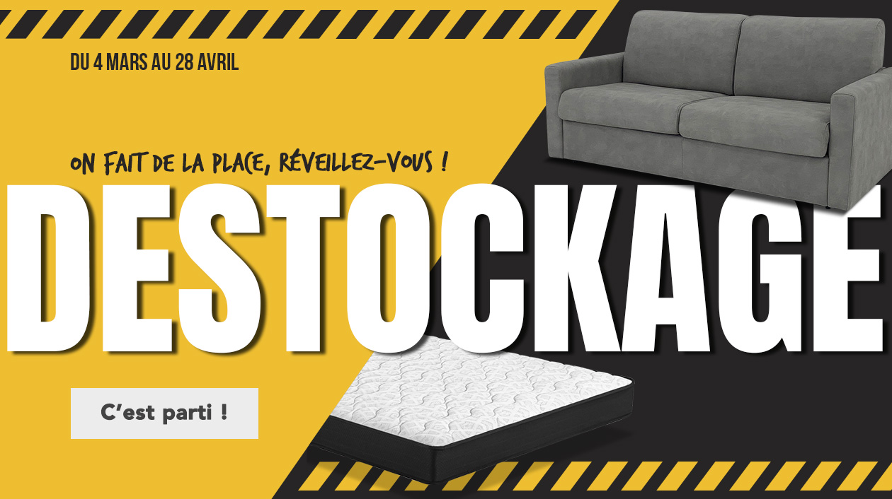 destockage 4/03/25 au 28/04/25 halle au sommeil