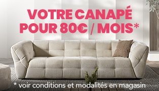 Canapé pour 80€/mois