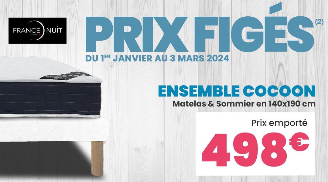 Lit 140x190 avec sommier et matelas®, Boutique en Ligne